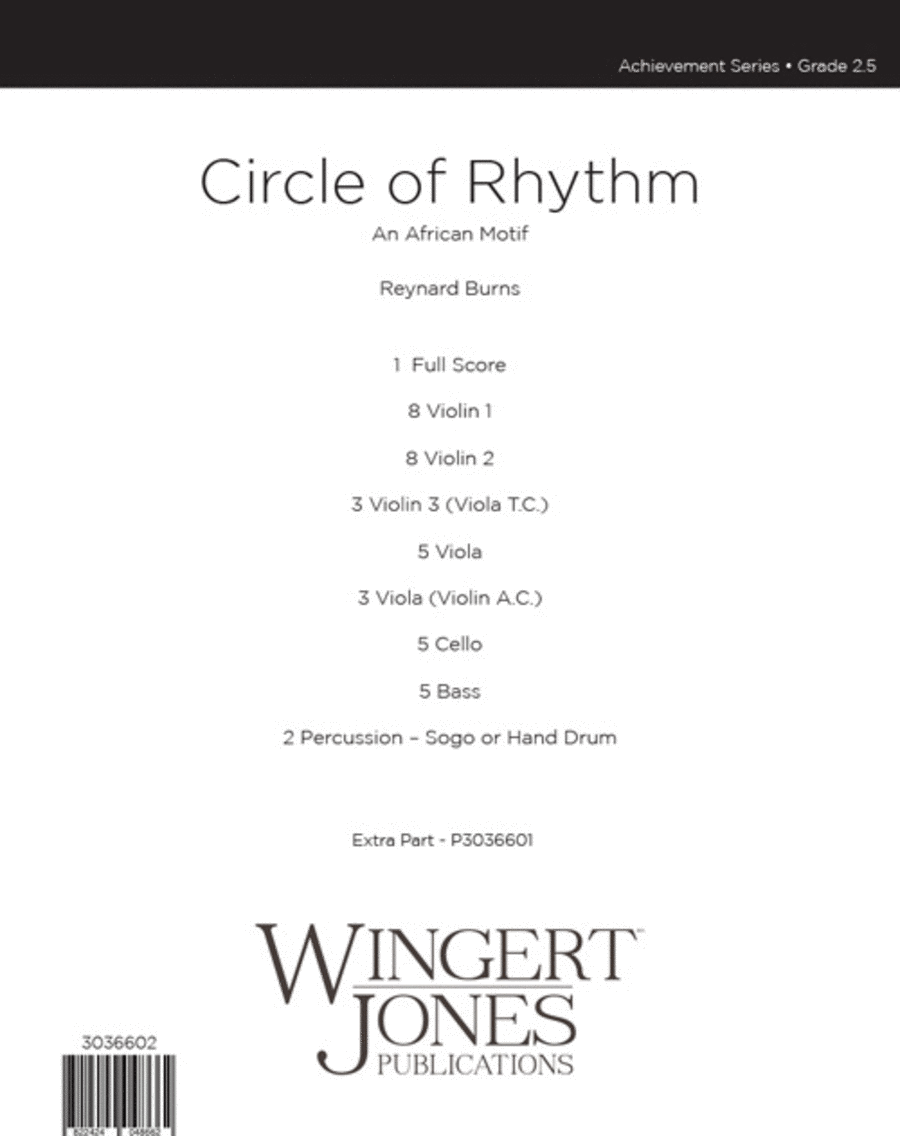 Circle of Rhythm (Score) String Orchestra scores gallery preview page 1