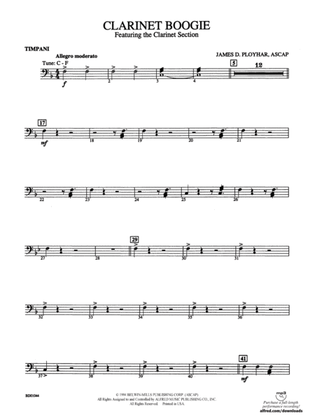 Clarinet Boogie: Timpani