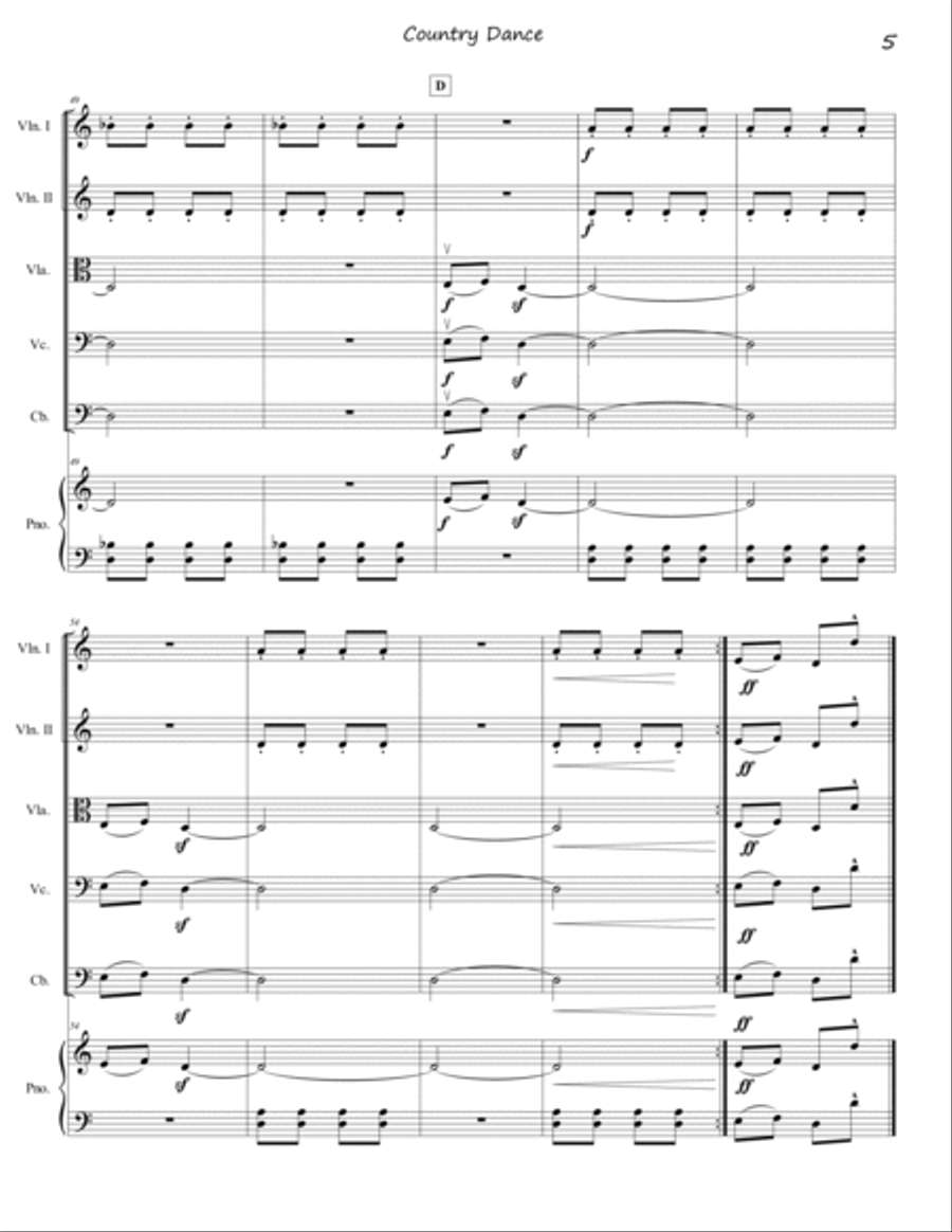 Country Dance Chamber Music scores gallery preview page 5