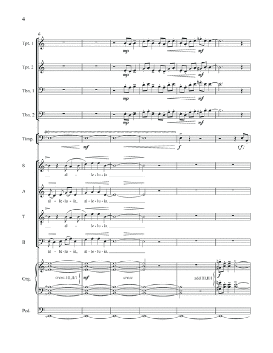 An Easter Introit (Full Score) Choir scores gallery preview page 5