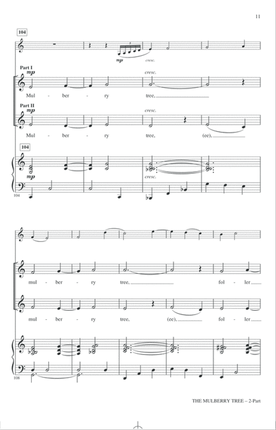 The Mulberry Tree 2-Part scores gallery preview page 9