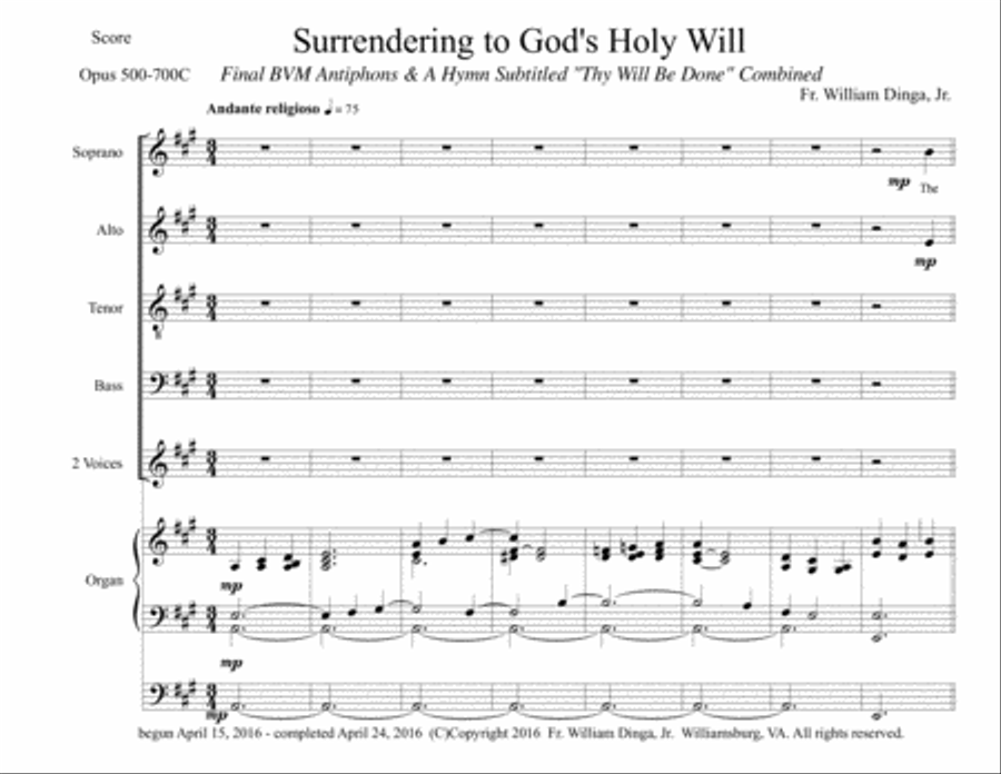 My 500-700th Composition Part Three 4-Part scores gallery preview page 1
