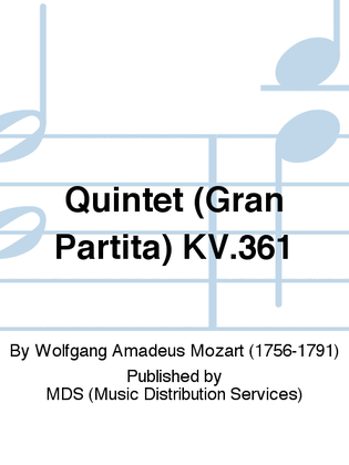 Book cover for Quintet (Gran Partita) KV.361