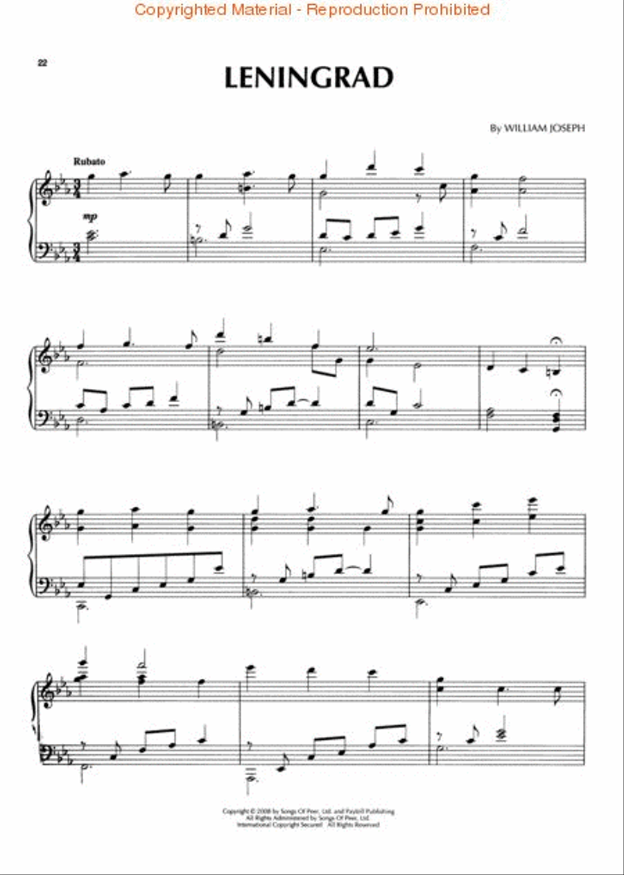 William Joseph – Beyond Piano Solo scores gallery preview page 4
