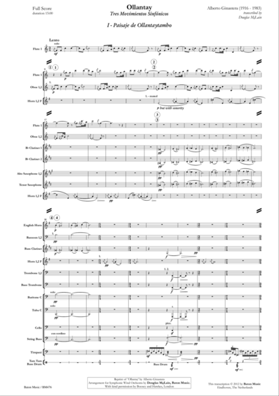 Ollantay Concert Band scores gallery preview page 2