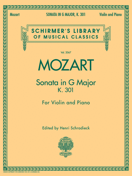 Sonata in G Major, K. 301 (Piano / Violin)
