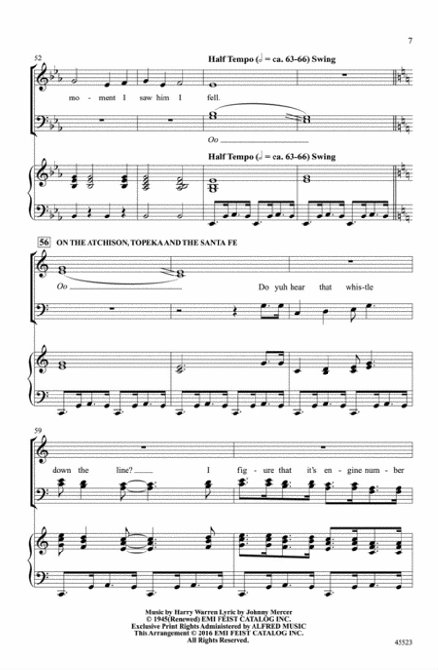 A Tribute to Judy Garland Choir scores gallery preview page 6