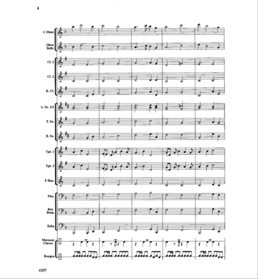 Calypso Bay Concert Band scores gallery preview page 3