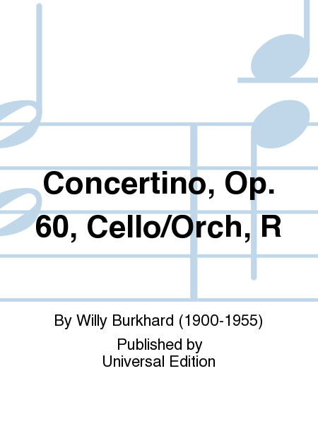 Concertino, Op. 60, Cello/Orch, R