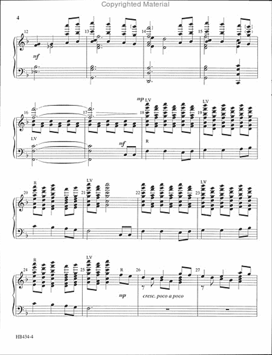 Infant Holy, Infant Lowly - full score Handbell Choir scores gallery preview page 3