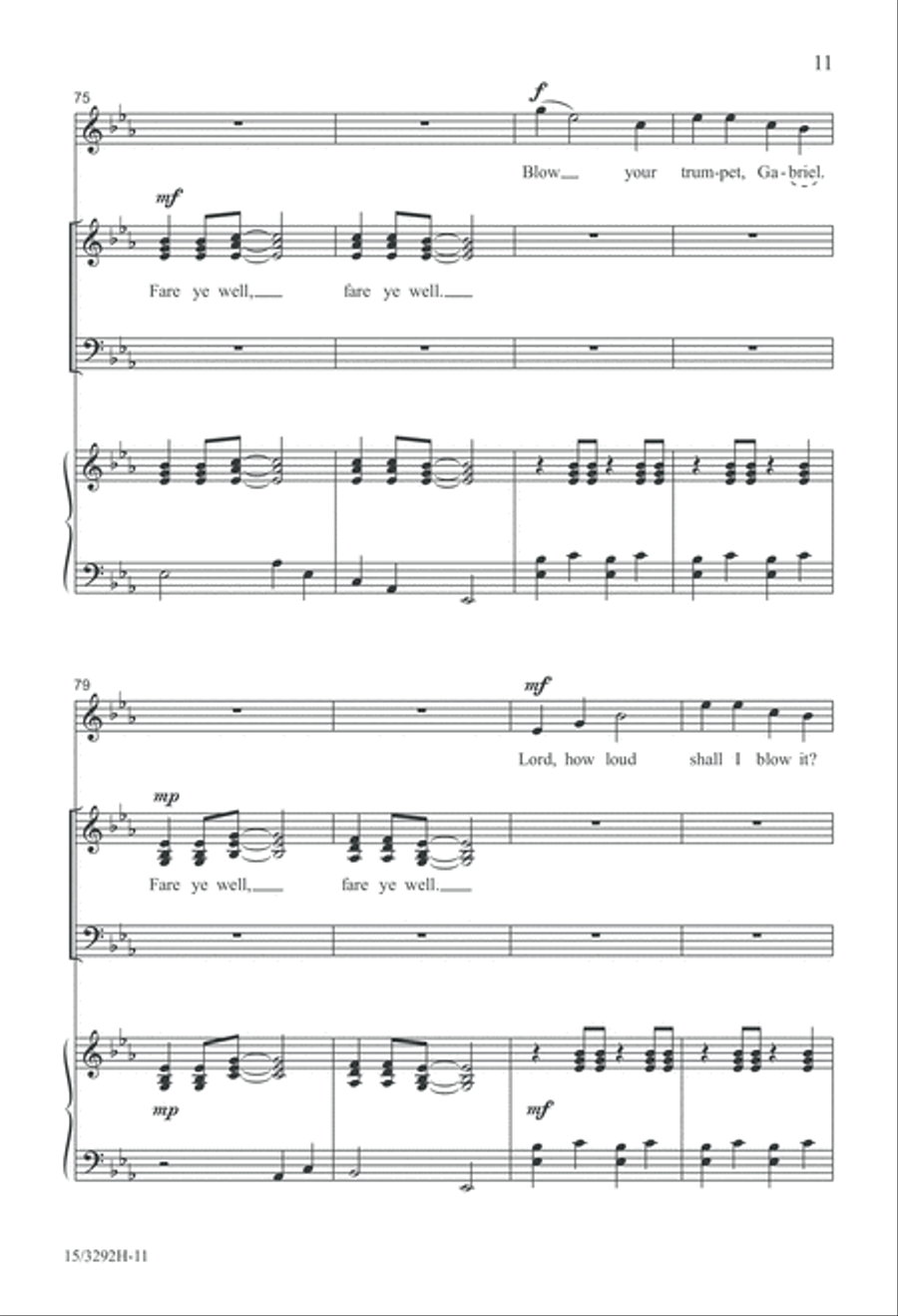 In That Great Gittin' Up Mornin' 4-Part scores gallery preview page 11