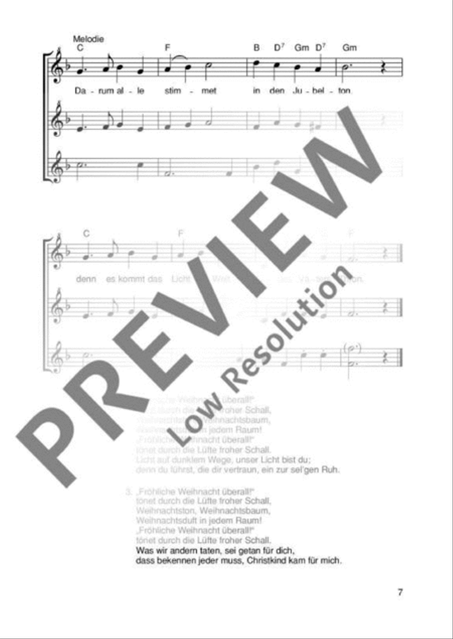 Die schönsten Weihnachtslieder SSA scores gallery preview page 8