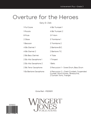 Overture for the Heroes - Full Score