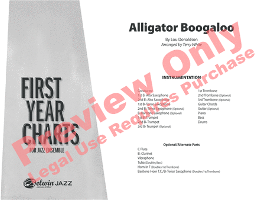 Alligator Boogaloo Jazz Ensemble scores gallery preview page 2