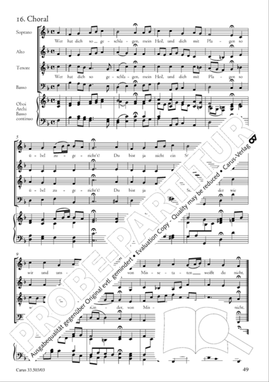 Passion according to St. Matthew (Passions-Musik nach dem Evangelisten Matthaus) SSATB scores gallery preview page 50