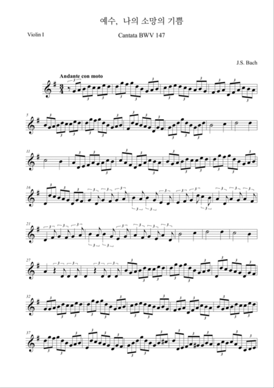 Jesus Bleibet Meine Freude (Choral From Cantata BWV 147) in G Choir scores gallery preview page 6