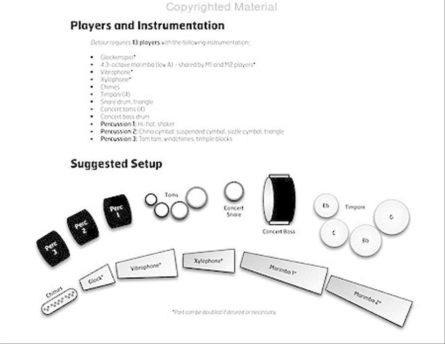 Detour Percussion Ensemble scores gallery preview page 4