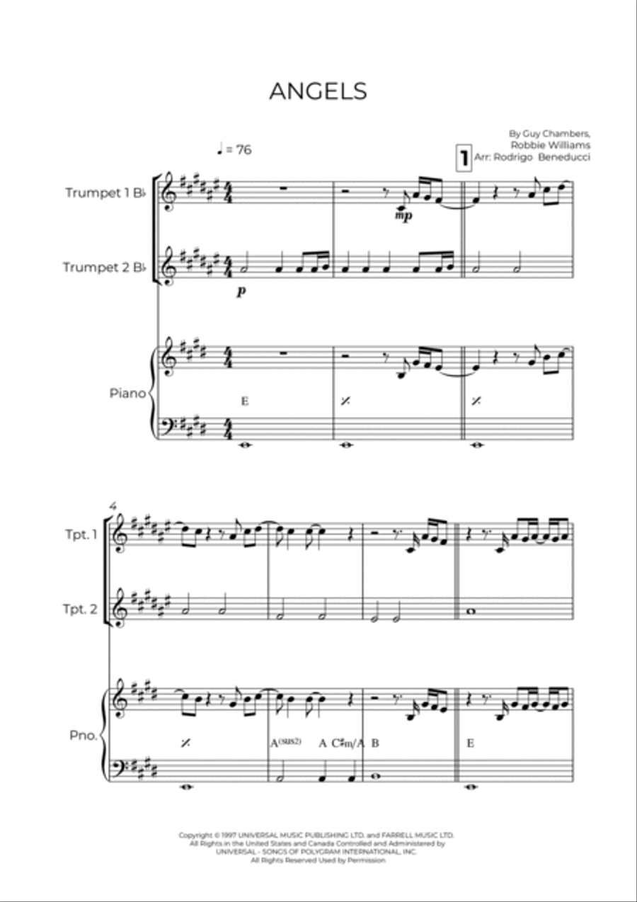 Angels Trumpet Duet scores gallery preview page 2
