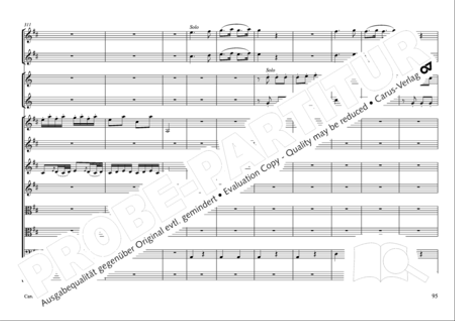 Concertone in D major Concertone in D major Horn scores gallery preview page 96