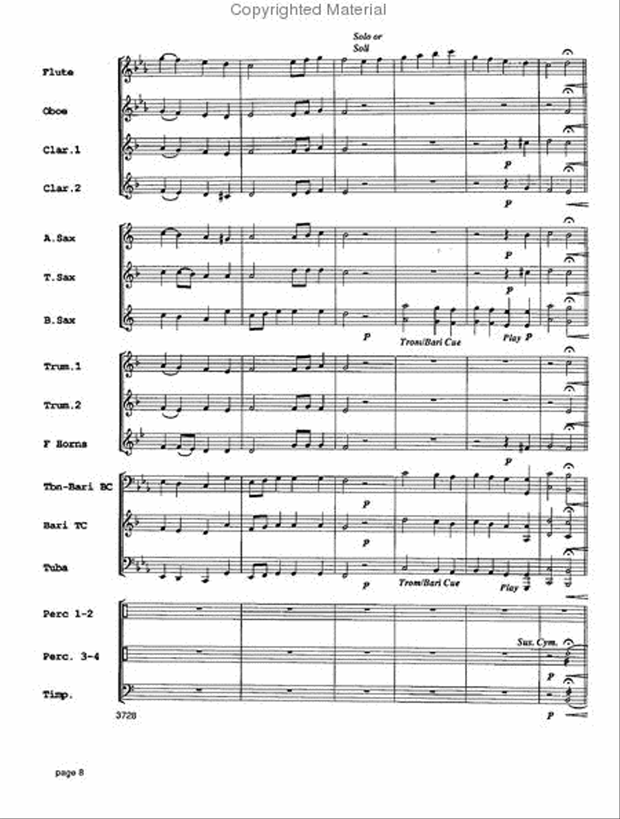 Sounds of the Season Concert Band scores gallery preview page 9