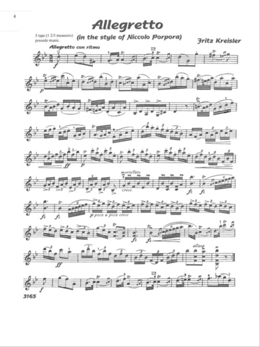 Fritz Kreisler – Favorite Encores Violin Solo scores gallery preview page 3