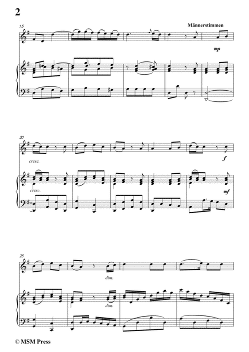 Mozart-Zum Schluβ der logenversammlung,for Violin and Piano image number null