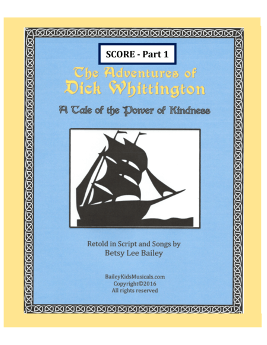 The Adventures of Dick Whittington - Score Part 1 Voice scores gallery preview page 1