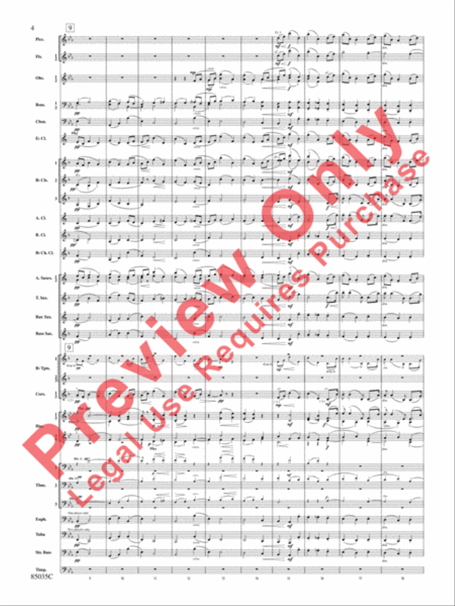 Nimrod (from Elgar's Variations) Concert Band scores gallery preview page 5