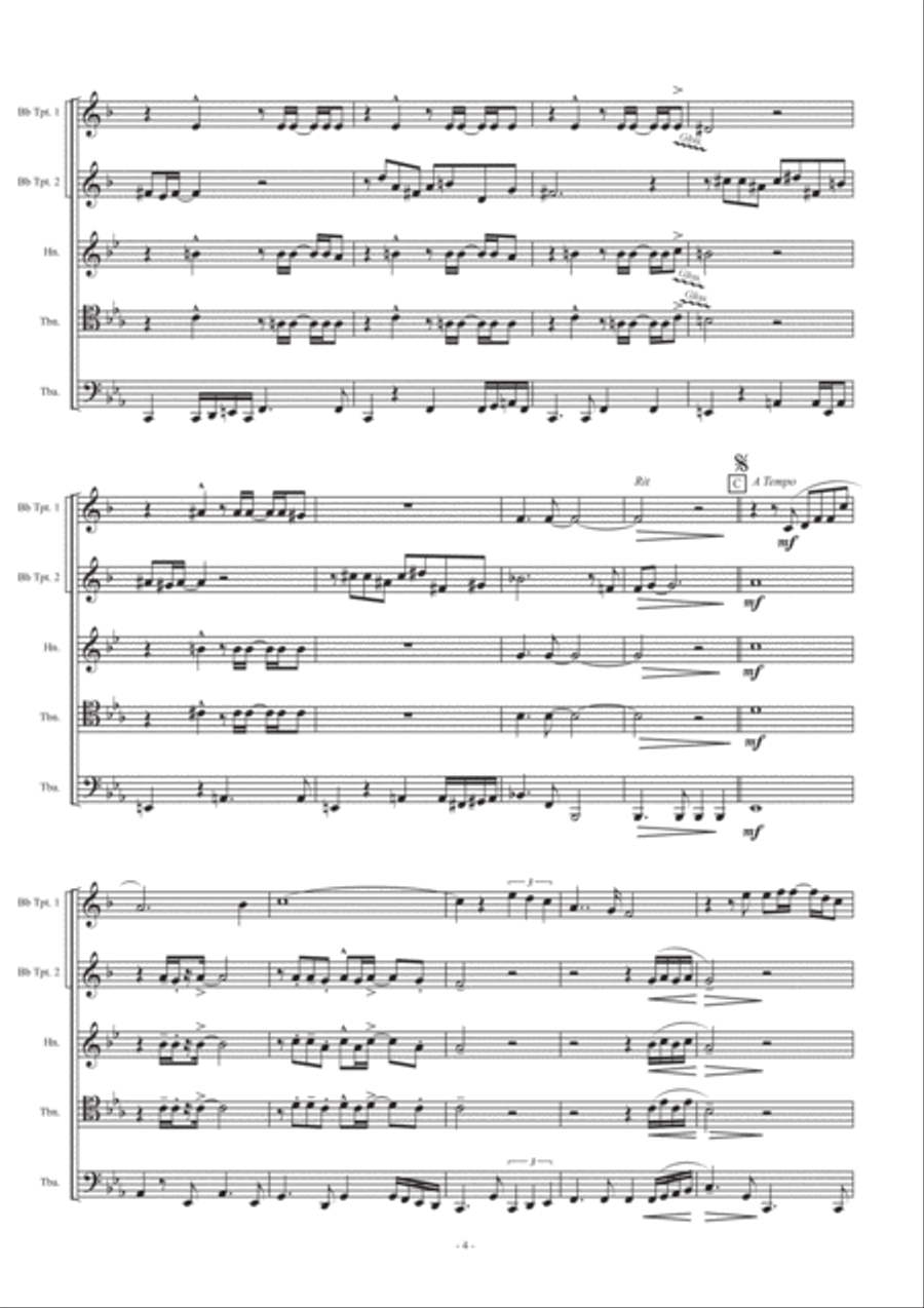 We've Only Just Begun Brass Ensemble scores gallery preview page 4