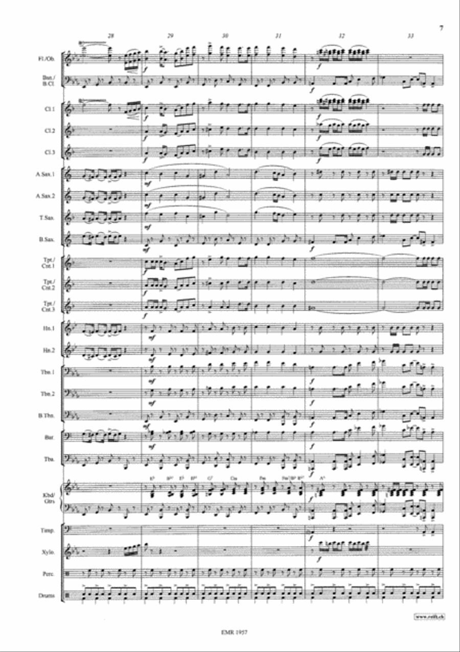 Battle Hymn Of The Republic Concert Band scores gallery preview page 8
