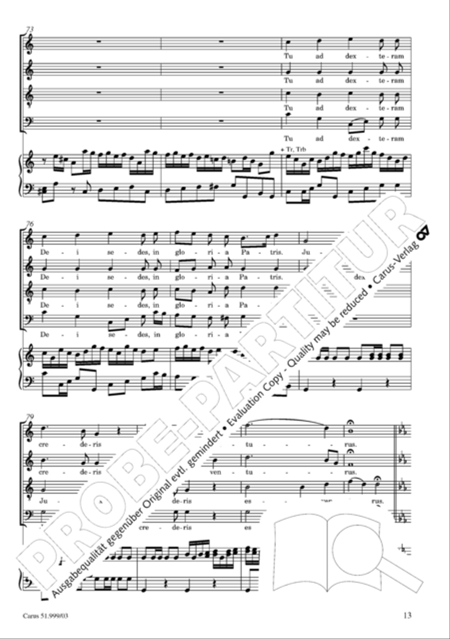 Te Deum 4-Part scores gallery preview page 14