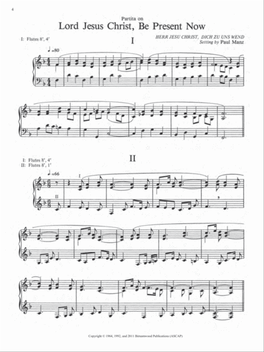 Ten Chorale Improvisations, Set 2 Organ scores gallery preview page 3