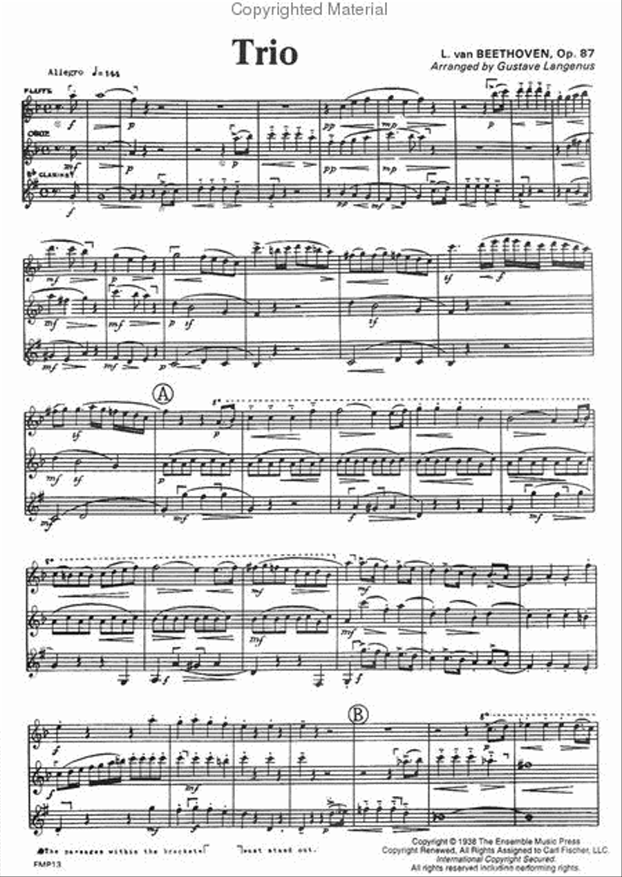 Trio Trio A Clarinet scores gallery preview page 2