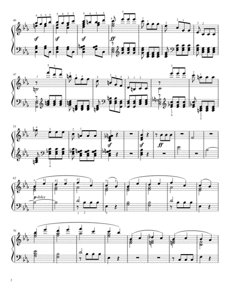 Beethoven Symphony No. 5 - 1st Movement - For Piano Solo (Intermediate) image number null