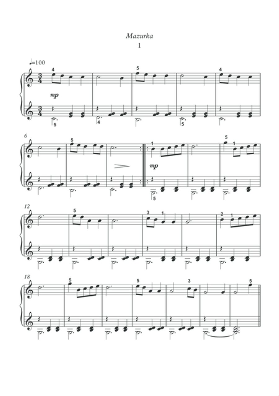 Magazine Musical Selected piano works by Anton Schmoll Easy Piano scores gallery preview page 2