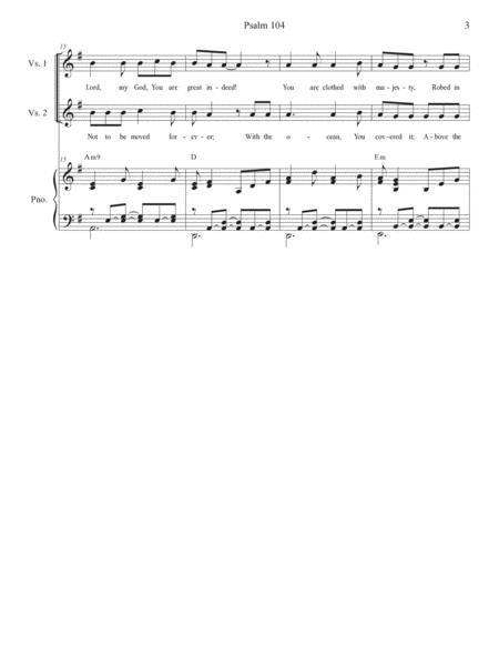 Psalm 104 (Lord, Send Out Your Spirit) (SATB) image number null