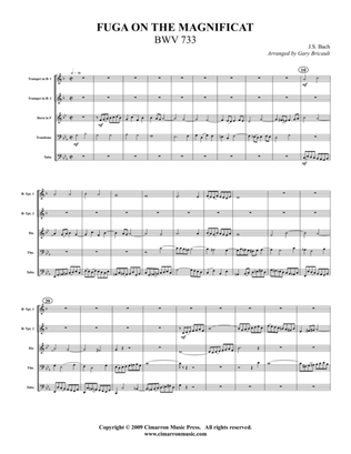 Fuga on the Magnificat, BWV 733