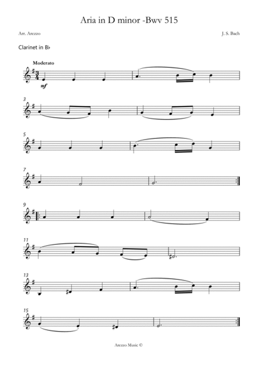 aria bwv 515 clarinet and cello sheet music image number null