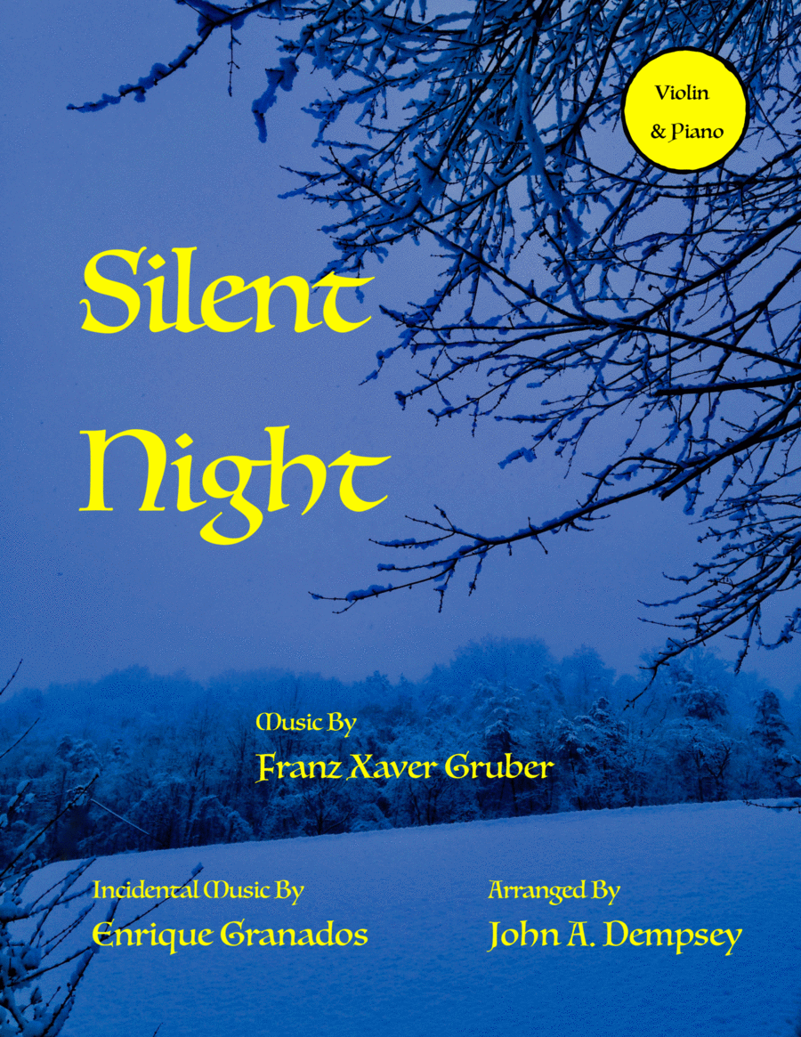Silent Night (in G major): Violin and Piano Violin Solo scores gallery preview page 1