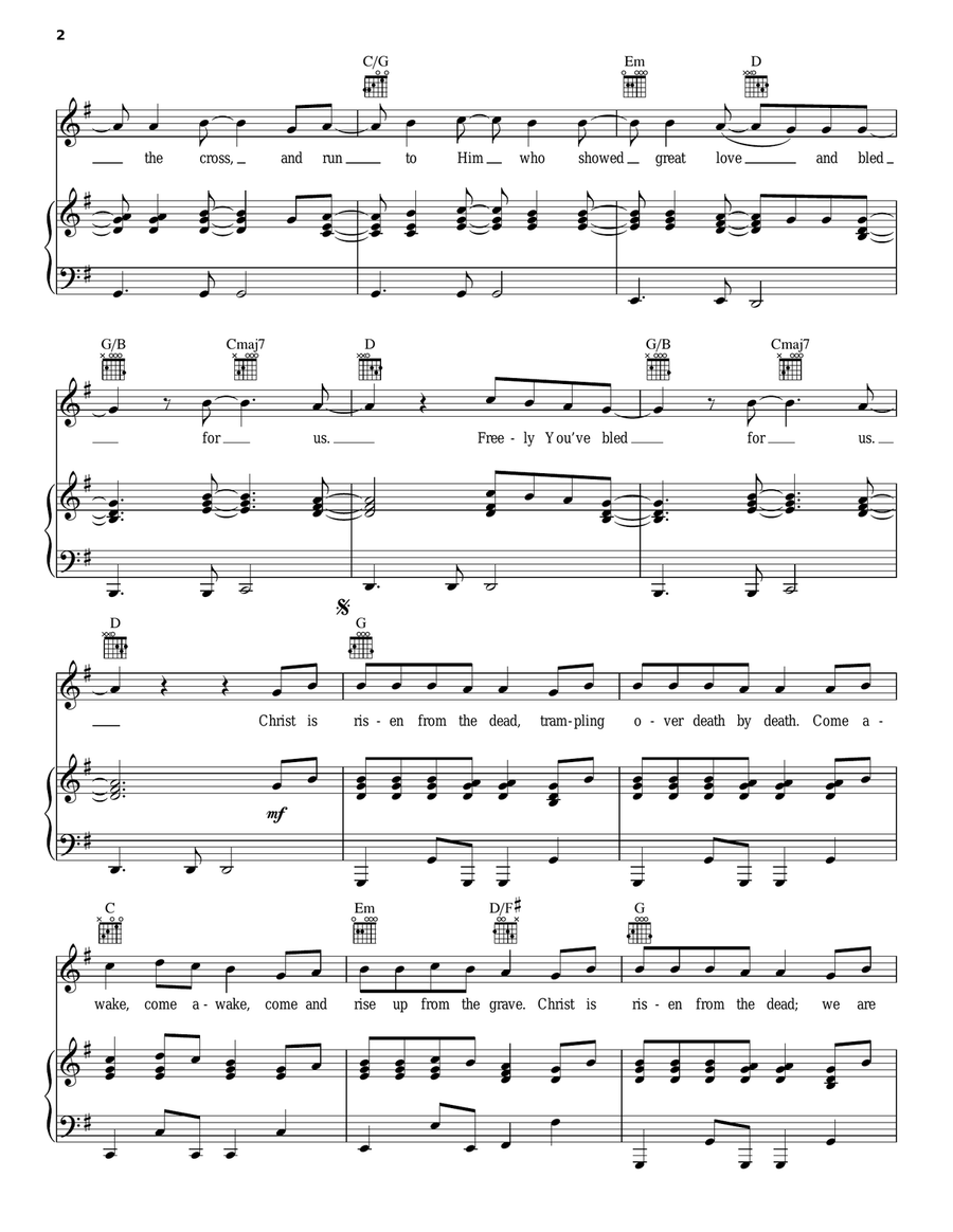 Christ Is Risen Acoustic Guitar scores gallery preview page 2