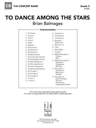 To Dance Among the Stars: Score