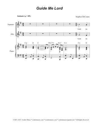 Guide Me Lord (Vocal Quartet - (SATB)