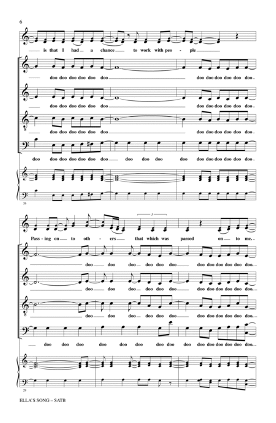 Ella's Song Ella's Song 4-Part scores gallery preview page 4