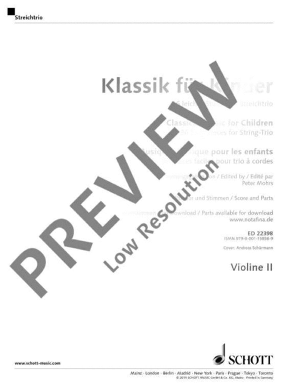 Classical Music for Children Violin scores gallery preview page 2