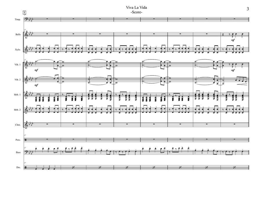 Viva La Vida School and Community scores gallery preview page 3