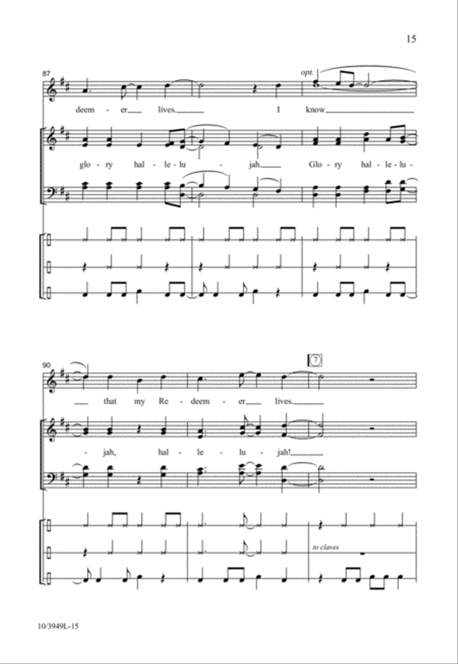 Glory, Hallelujah! Glory, Hallelujah! 4-Part scores gallery preview page 15