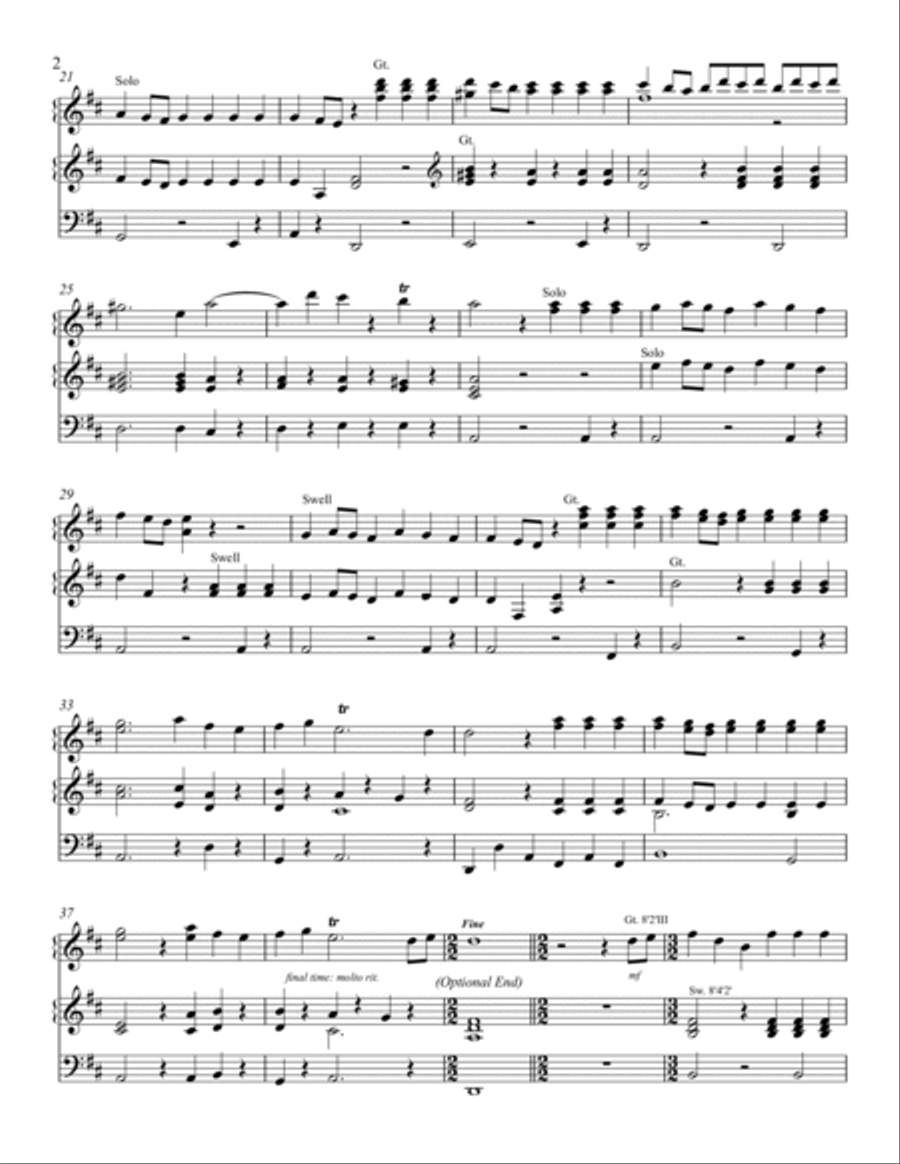 Hornpipe (Allegro Maestoso) from the Water Music Suite - Organ Hornpipe (Allegro Maestoso) from the Water Music Suite - Organ Organ Solo scores gallery preview page 3
