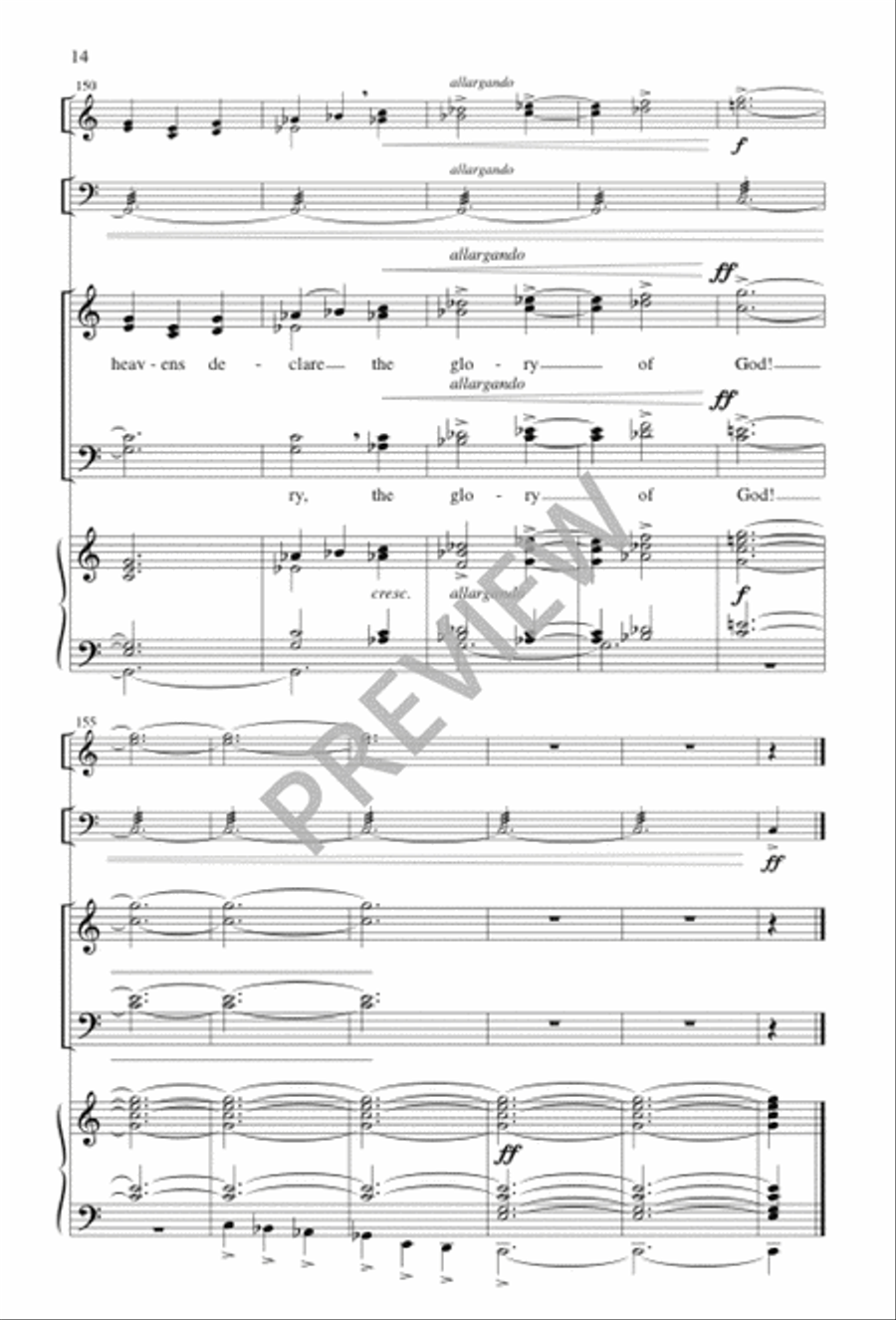 Worthy Is God to Be Praised 4-Part scores gallery preview page 14