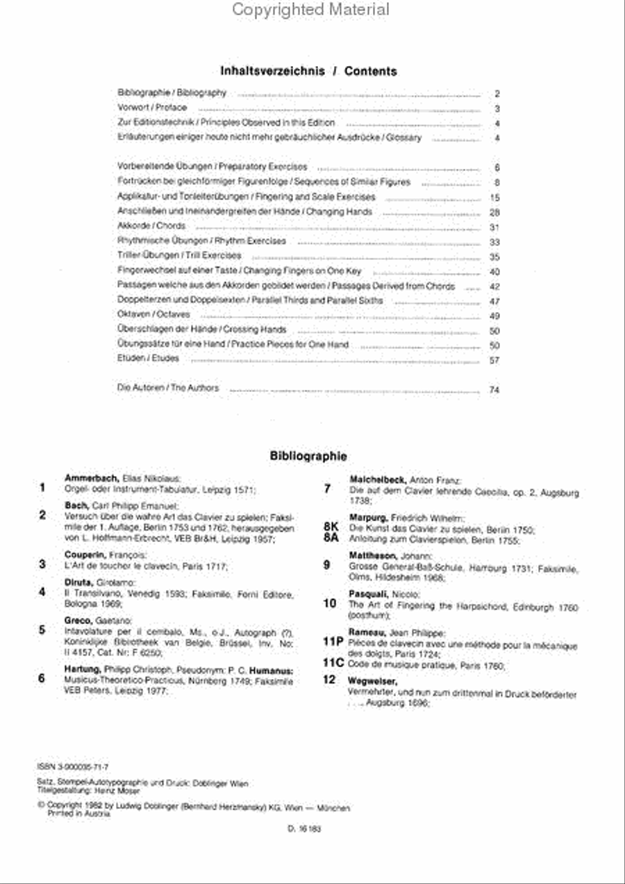 Manuale der Orgel- und Cembalotechnik Piano scores gallery preview page 2