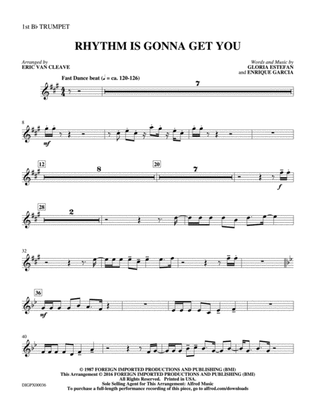 Book cover for Rhythm Is Gonna Get You: 1st B-flat Trumpet